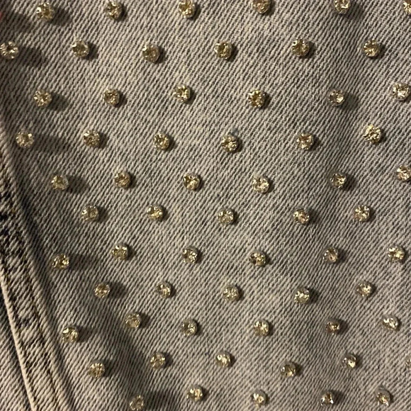 Nocturne Studded acid wash Denim Jacket size small-medium - Picture 11 of 11